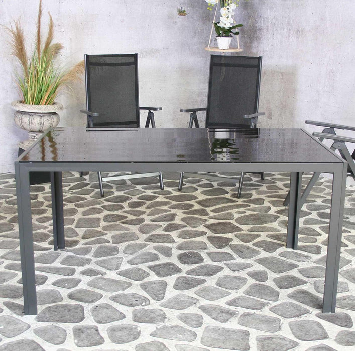 SenS-Line - Palermo Tuintafel 150 Cm - Zwart