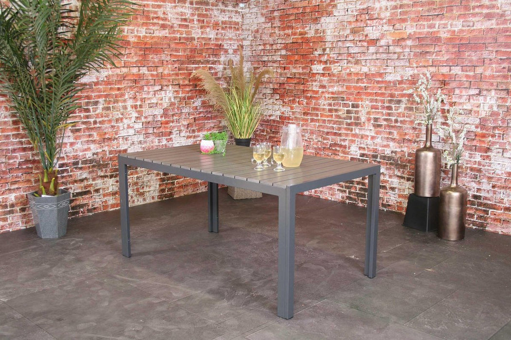 SenS-Line - Table de jardin Bergamo en céramique Deluxe 155 cm - Gris