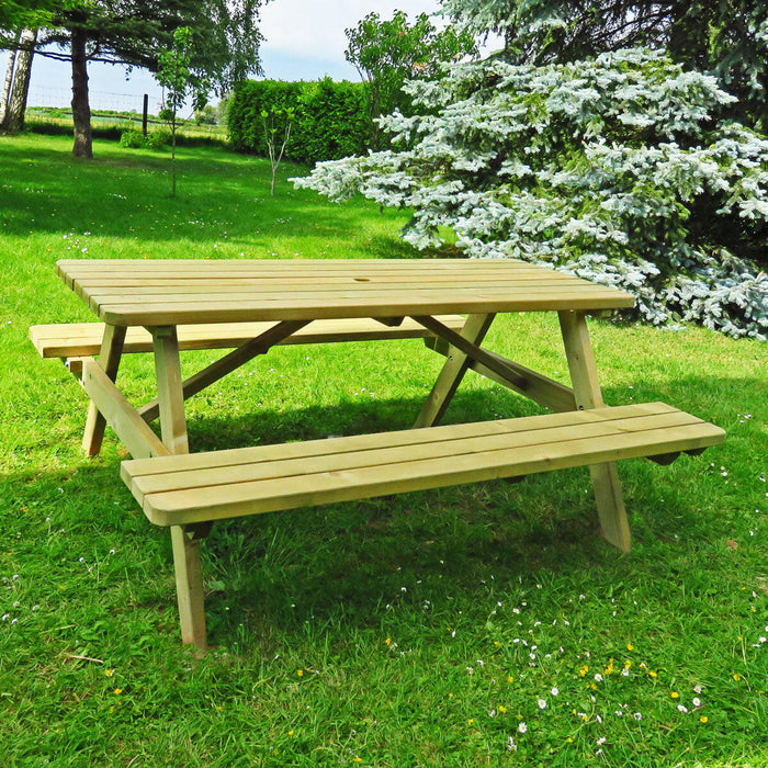 Duurzame buitenpicknicktafel - KING-model - 4 cm dikte - 180