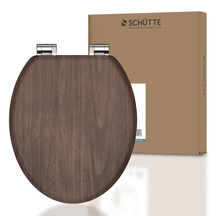 Schütte Toiletbril Soft-Close Dark Wood Mdf