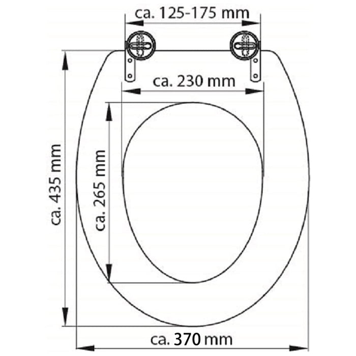 Schütte Toiletbril Solid Wood Mdf Met Print