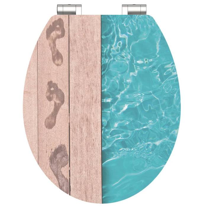 Schütte Toiletbril Met Soft-Close Poolside Mdf Hoogglans Lichtbruin