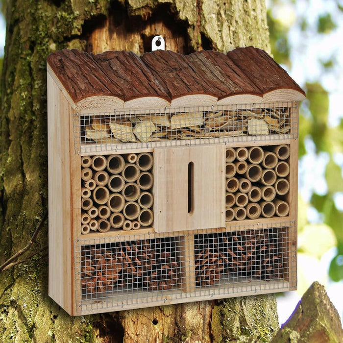 Hi Insectenhotel 30X9,5X30 Cm Hout Naturel