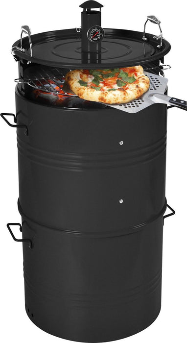 SensLine | Barrel Barbecue XL | Gepoedercoat Metaal | 53x50x103 cm