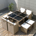 Tuinset Poly Rattan En Acaciahout