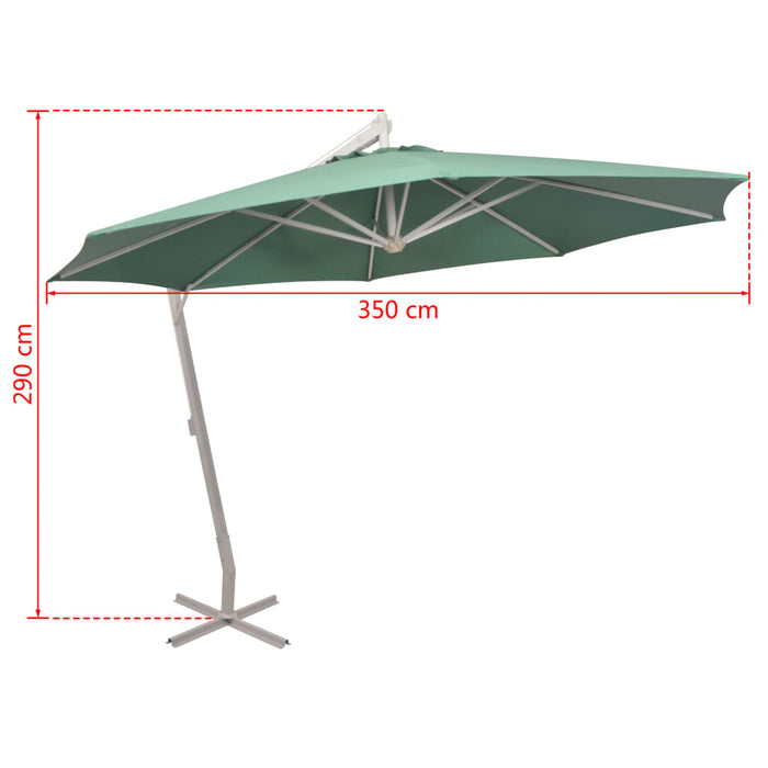 Zweefparasol Met Aluminium Paal 350 Cm