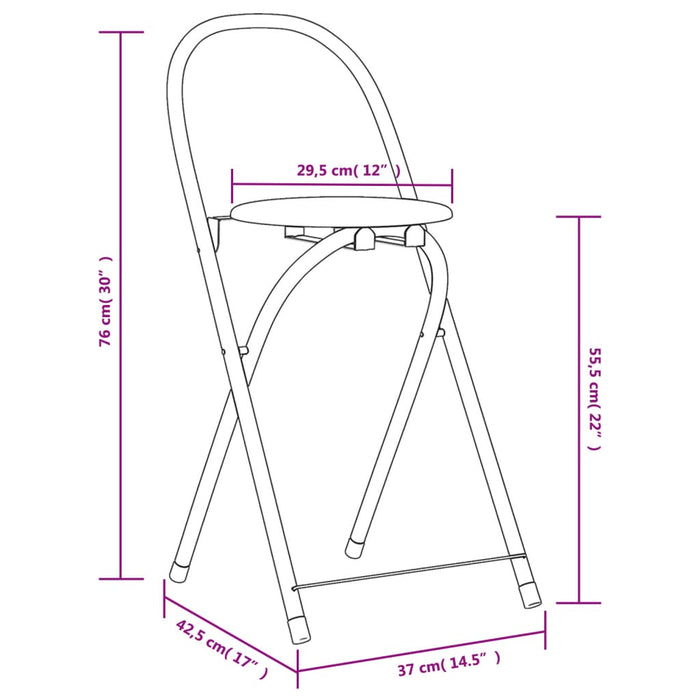 Eetkamerset Opvouwbaar Mdf 5-Dlg