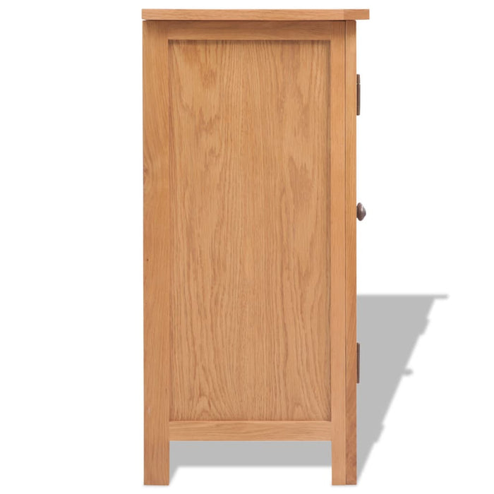 Dressoir 70X35X75 Cm Massief Eikenhout