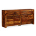 Dressoir 160X35X75 Cm Massief Sheeshamhout