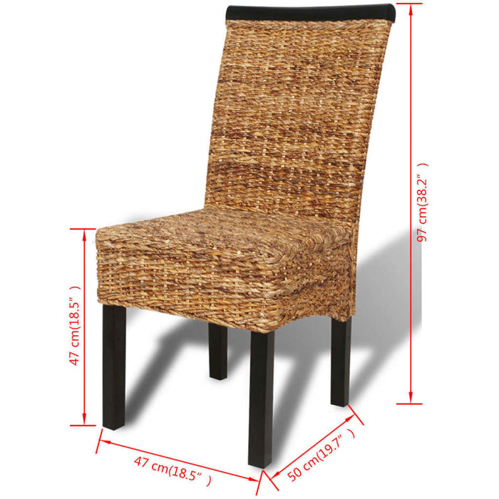 Eetkamerstoelen Abaca En Massief Mangohout