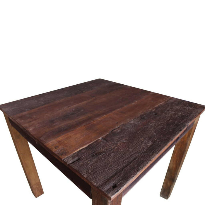 Eettafel 82X80X76 Cm Massief Gerecycled Hout