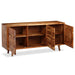 Dressoir Met Bewerkte Deuren 160X40X75 Cm Massief Hout