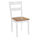 Eetkamerstoelen 2 St Massief Rubberwood Wit