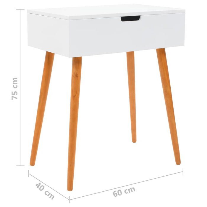 Kaptafel Met Spiegel 60X40X75 Cm Mdf