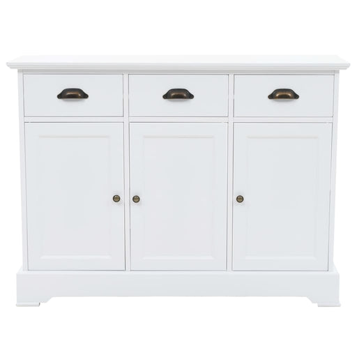 Dressoir Met 3 Deuren 105X35X77,5 Cm Mdf En Grenenhout