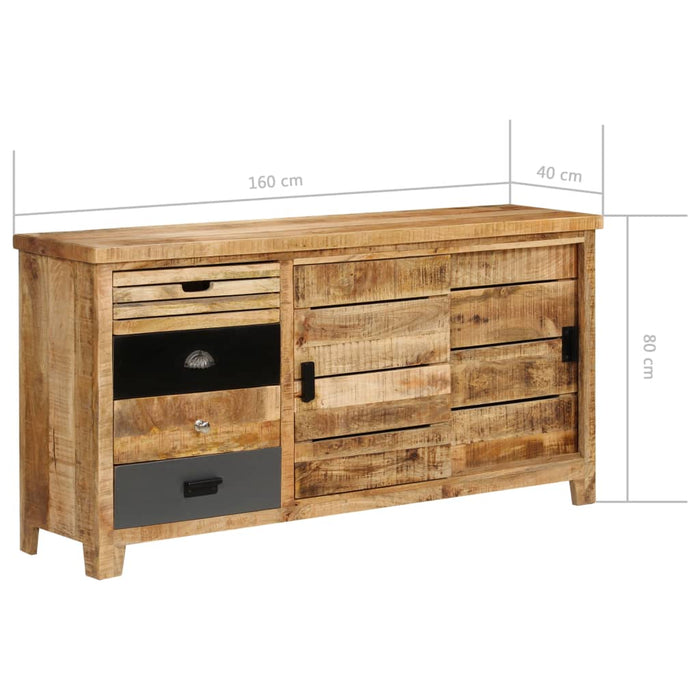 Dressoir 160X40X80 Cm Massief Mangohout