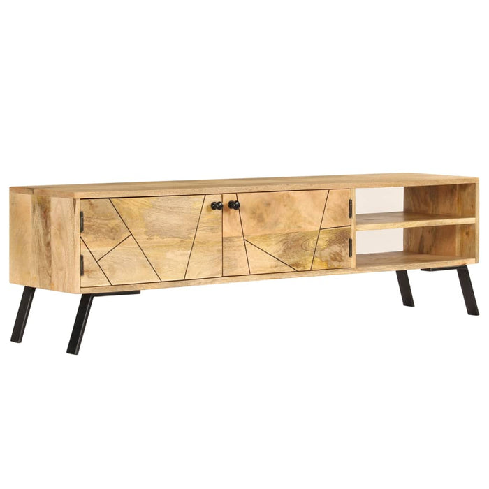 Tv-Meubel 140X30X40 Cm Massief Mangohout