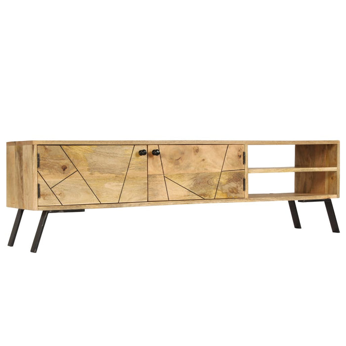 Tv-Meubel 140X30X40 Cm Massief Mangohout