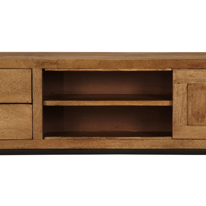 Tv-Meubel 140X30X40 Cm Massief Mangohout