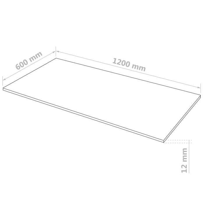 Mdf Platen Rechthoekig 120X60 Cm 12 Mm 4 St