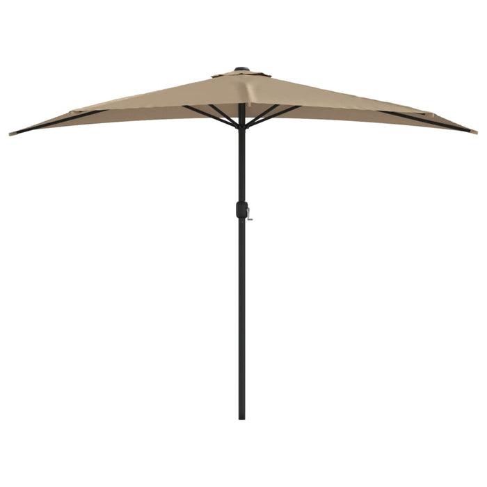 Balkonparasol Half Met Aluminium Paal 300X155 Cm