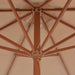 Parasol Met Houten Paal 300 Cm Taupe