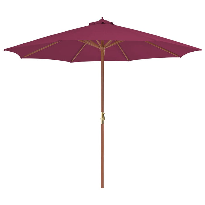 Parasol Met Houten Paal 300 Cm Taupe