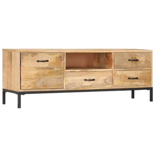 Tv-Meubel 130X30X45 Cm Massief Mangohout