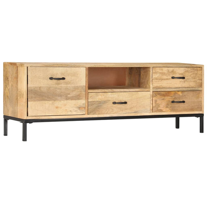 Tv-Meubel 130X30X45 Cm Massief Mangohout