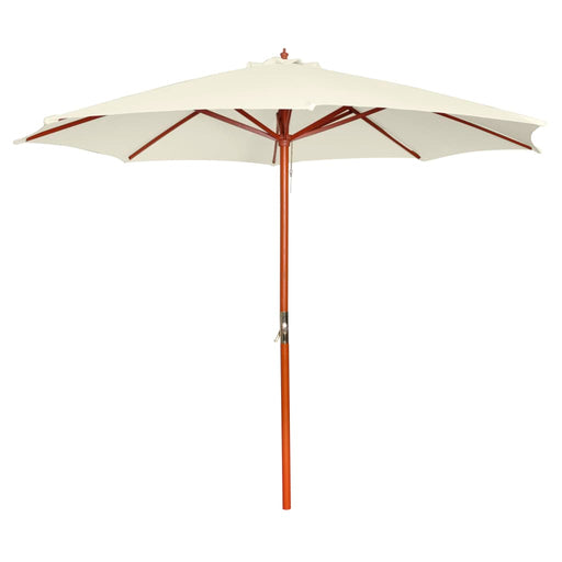 Parasol Met Houten Paal 300 Cm Taupe