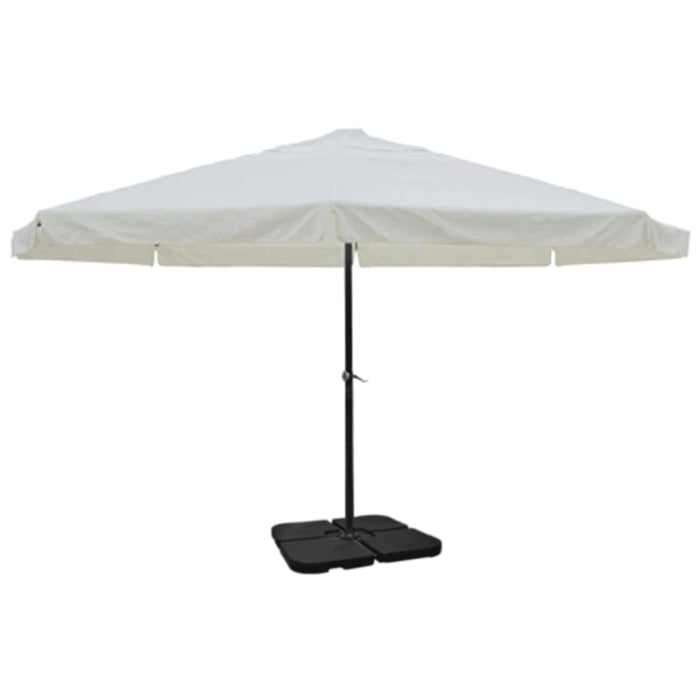 Parasol Met Draagbare Voet Aluminium ()