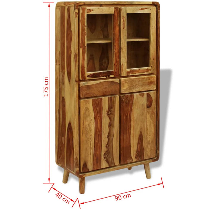 Dressoir 90X40X175 Cm Sheeshamhout