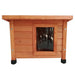 @Pet Kattenhok Voor Buiten Xl 68,5X54X51,5 Cm Hout Bruin