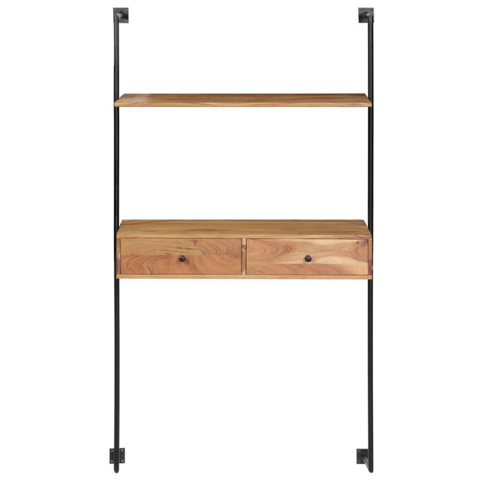 Wandbureau 90X40X170 Cm Massief Acaciahout