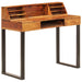 Bureau 110X50X94 Cm Massief Sheeshamhout En Staal