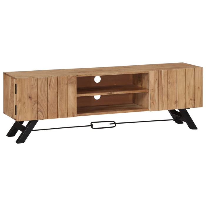 Tv-Meubel 140X30X45 Cm Massief Acaciahout