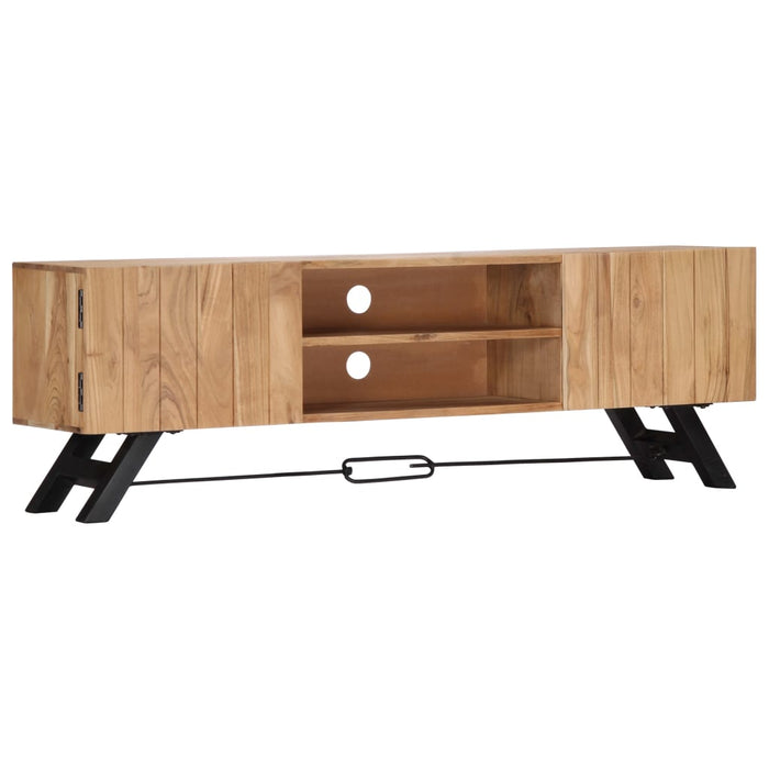 Tv-Meubel 140X30X45 Cm Massief Acaciahout