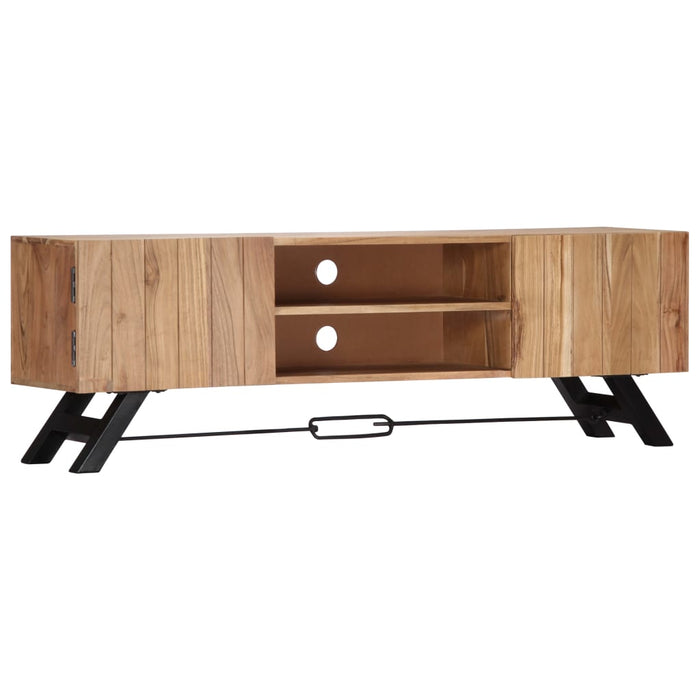 Tv-Meubel 140X30X45 Cm Massief Acaciahout