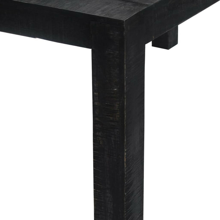 Eettafel 118X60X76 Cm Massief Mangohout Zwart