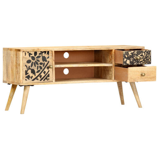 Tv-Meubel 100X30X45 Cm Massief Mangohout