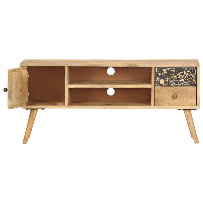 Tv-Meubel 100X30X45 Cm Massief Mangohout