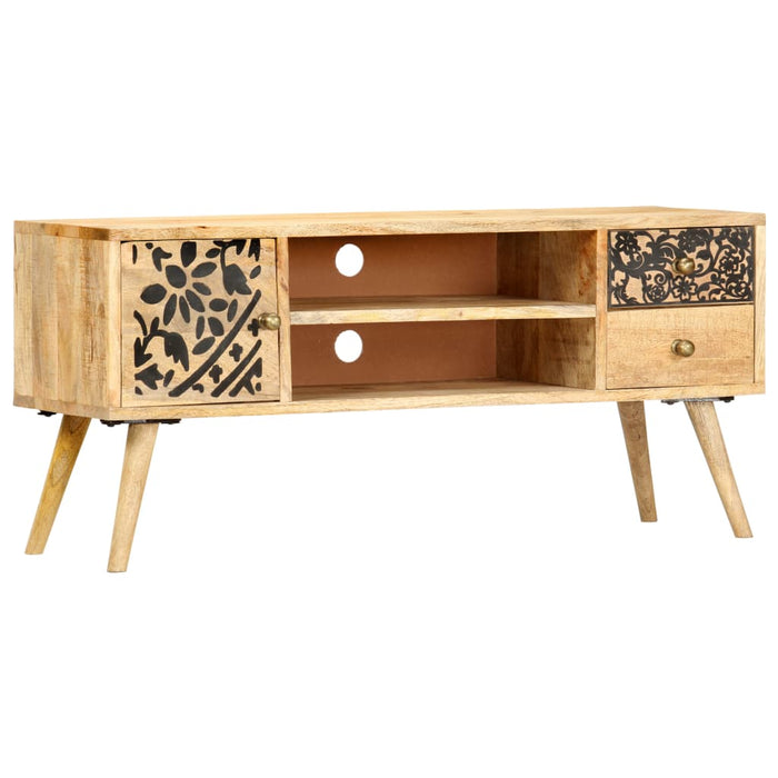 Tv-Meubel 100X30X45 Cm Massief Mangohout