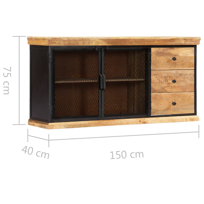 Dressoir 150X40X75 Cm Massief Mangohout