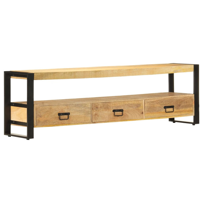 Tv-Meubel 120X30X45 Cm Massief Acaciahout