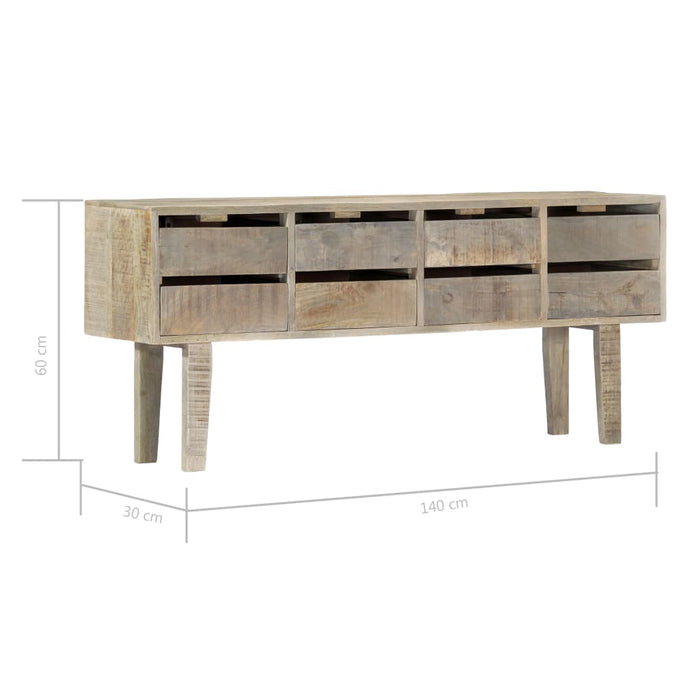 Dressoir 140X30X60 Cm Massief Mangohout