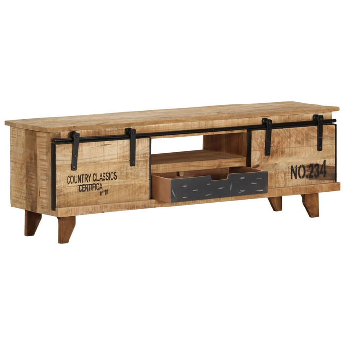 Tv-Meubel 120X30X40 Cm Massief Mangohout