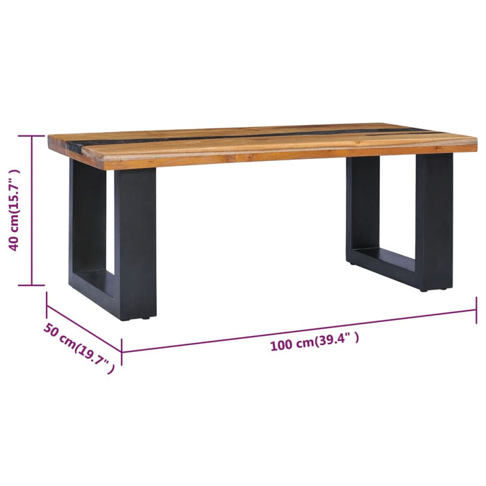 Salontafel 00X50X40 Cm Massief Teakhout En