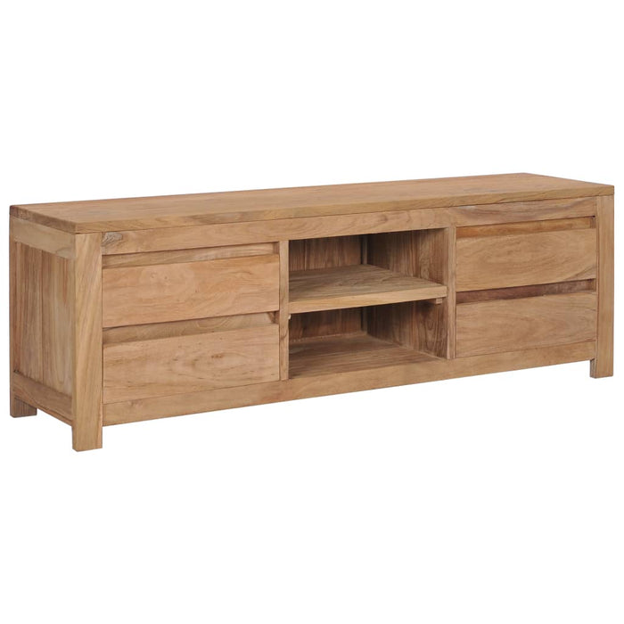 Tv-Meubel 115X30X40 Cm Massief Teakhout