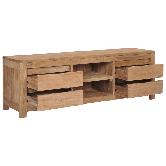 Tv-Meubel 115X30X40 Cm Massief Teakhout