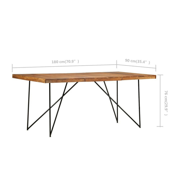 Eettafel 180X90X76 Cm Massief Acaciahout